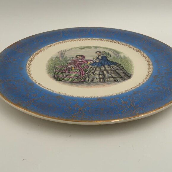 Vintage Victorian Century by Salem China Dinner Plate Made in USA 23k Gold - Picture 3 of 7